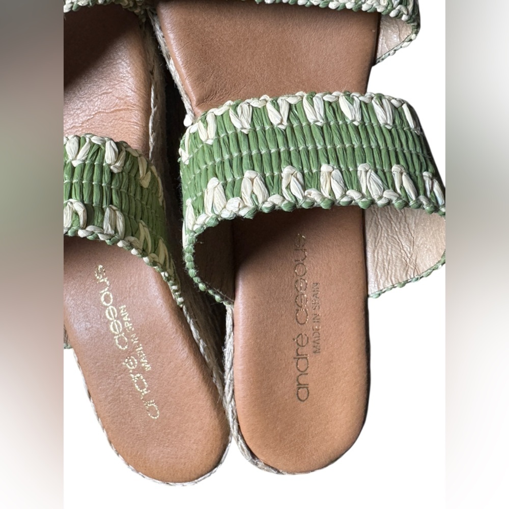 Andre Assous Wedge Woven Sandals - Picture 2 of 4